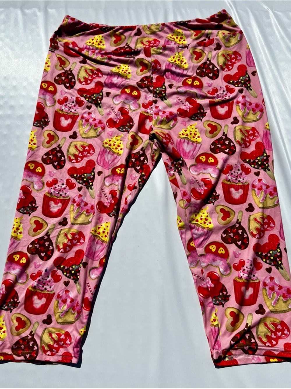 Women’s Pink Cupcake Print Leggings TC2 (36”waist) higher rise